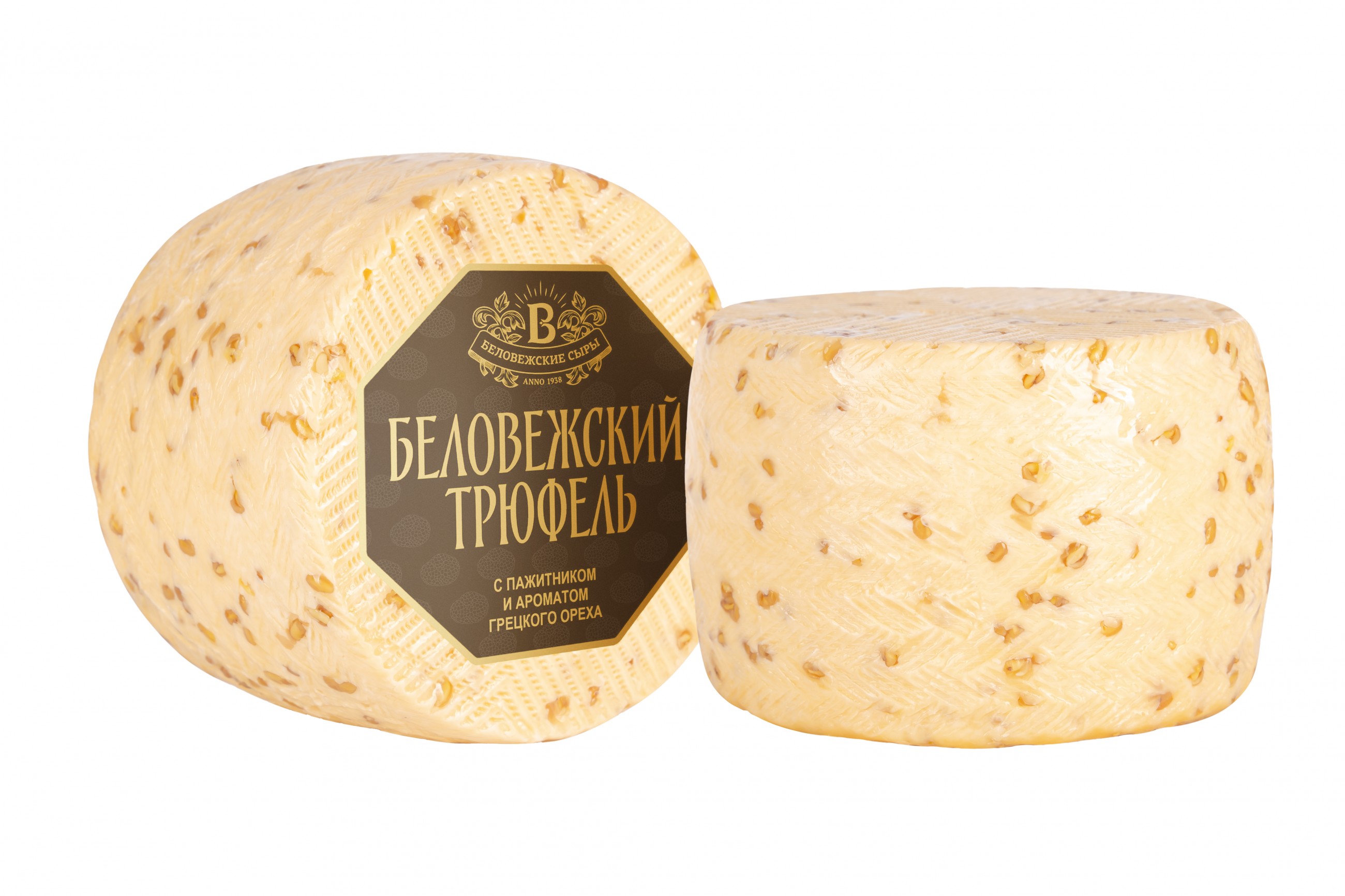 Сыр "Беловежский трюфель" с пажитником и ароматом грецкого ореха | Интернет-магазин Gostpp
