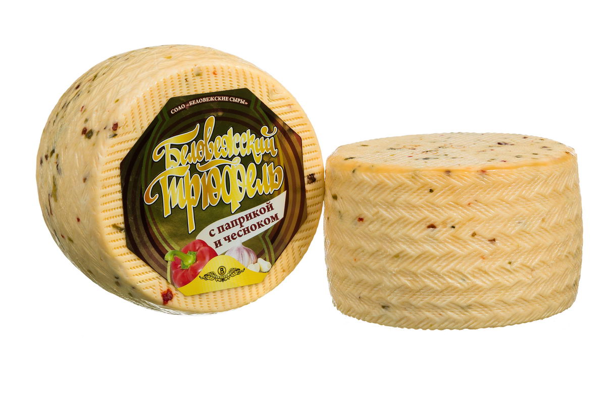 Сыр "Беловежский трюфель" с паприкой и чесноком | Интернет-магазин Gostpp